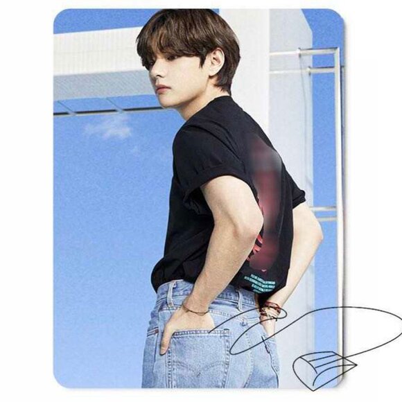 BTS V Taehyung Mouse Pad - Picture 1 of 1
